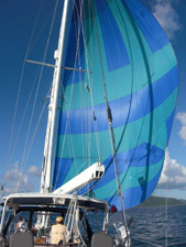 View of the Spinnaker sail